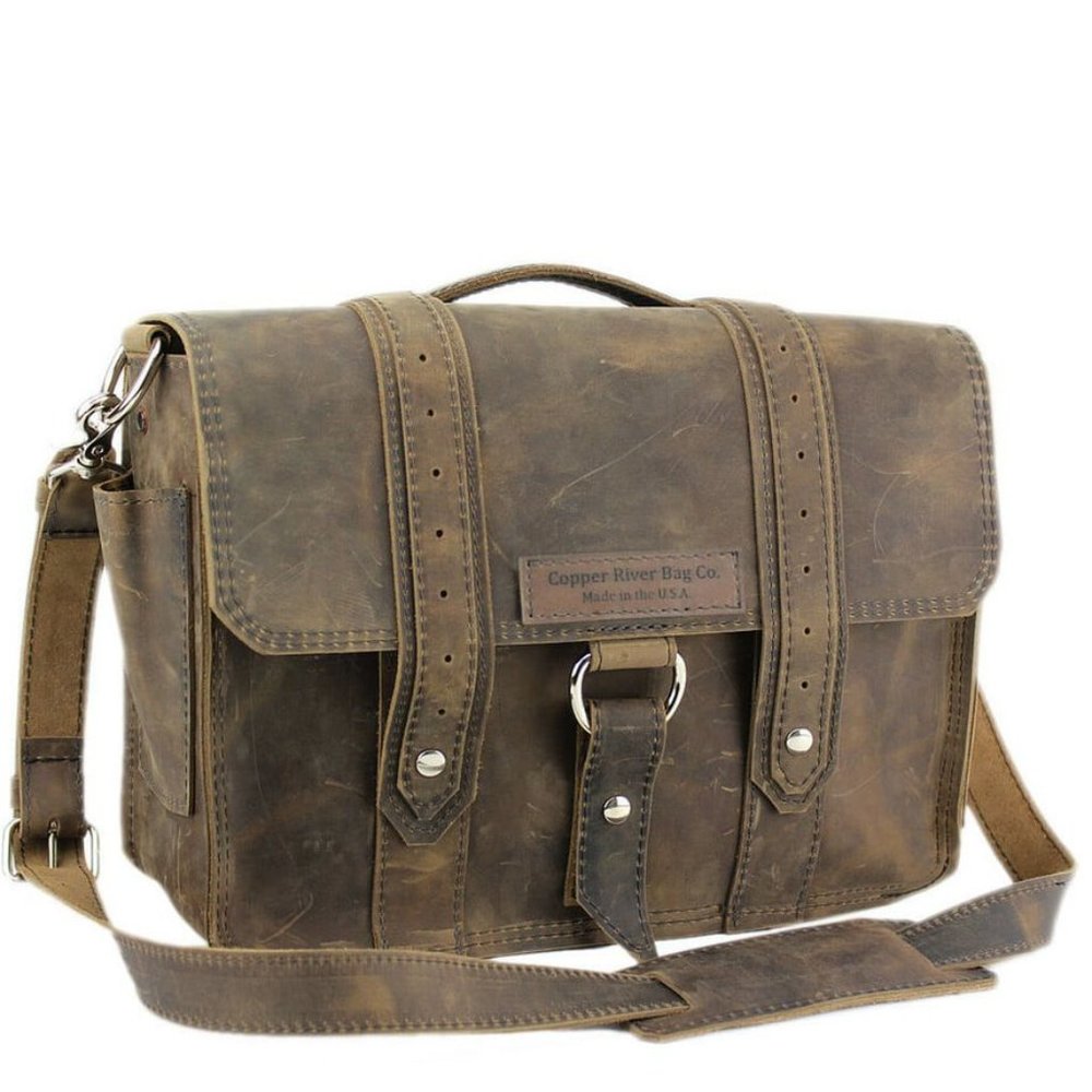 17" Copper River - Leather Laptop Bag